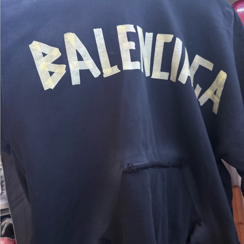 Balenciaga Black and Gold Unisex Apparel